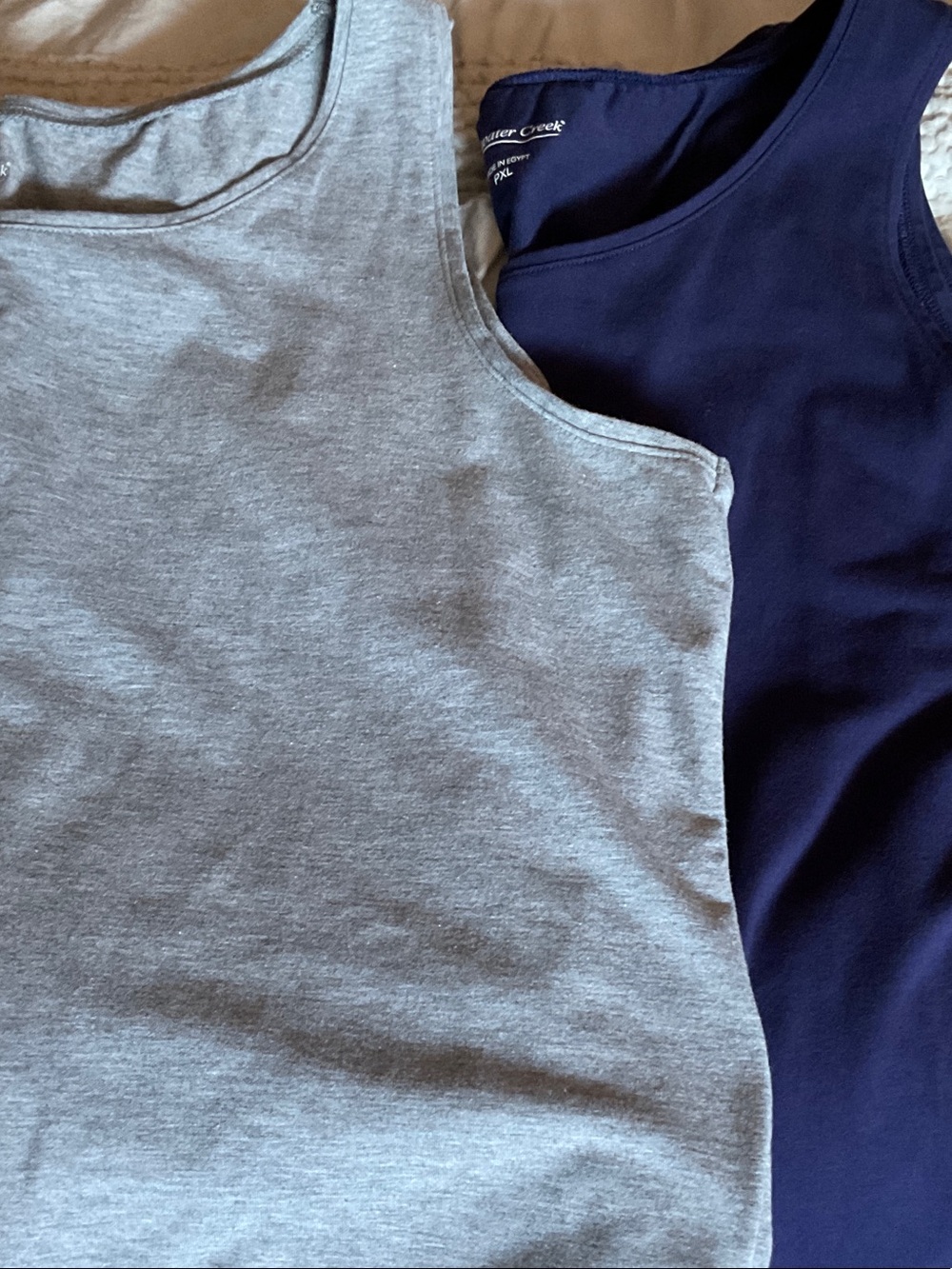 Coldwater Creek Women's Tank Tops - Gray and Navy
